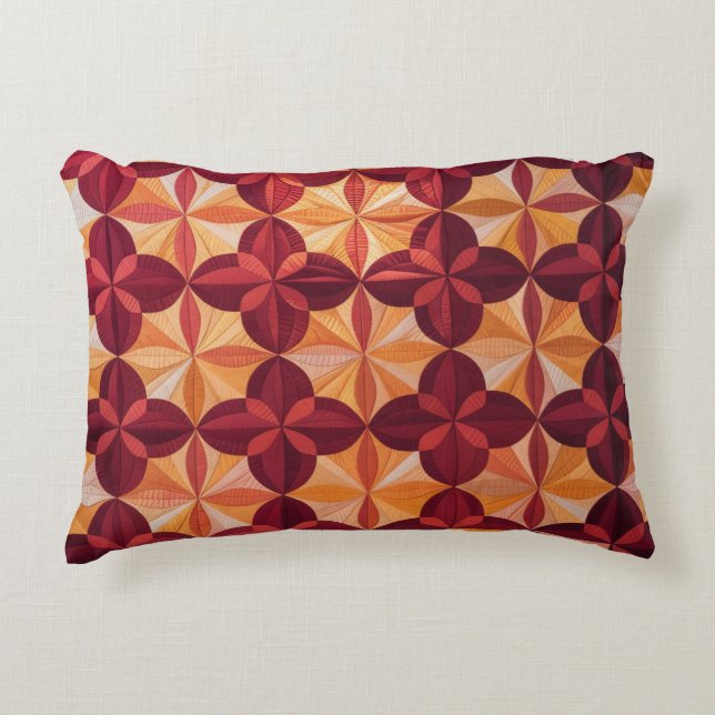 Moderne Abstracte Quilt, Sierkussen Accent Kussen (Voorkant)