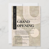 Moderne Abstracte Regenboog Zwart Grootse Opening Kaart (Voorkant)