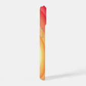 Moderne Abstracte regenbooggolven met je Logo iPhone 15 Case (Rechterkant)