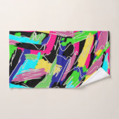 Moderne Abstracte regenboogkleuren Bad Handdoek (Handdoek)