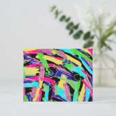 Moderne Abstracte regenboogkleuren Briefkaart (Staand voorkant)