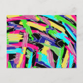 Moderne Abstracte regenboogkleuren Briefkaart (Voorkant)