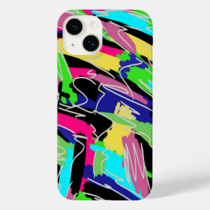 Moderne Abstracte regenboogkleuren Case-Mate iPhone 14 Hoesje