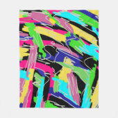 Moderne Abstracte regenboogkleuren Fleece Deken (Voorkant)