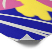 Moderne Abstracte regenboogkleuren Poster (Hoek)
