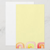 Moderne abstracte regenboogverf briefpapier (Voorkant / Achterkant)