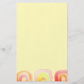 Moderne abstracte regenboogverf briefpapier (Voorkant)