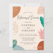 Moderne Abstracte repetitie voor tropische zomerre Kaart (Voorkant)