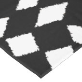 Moderne Abstracte Retro Black White Checker Patter Tafelkleed (Gekanteld)
