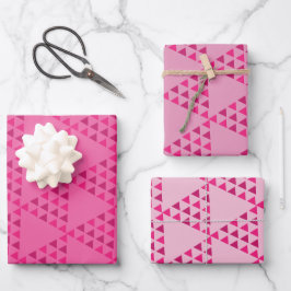 moderne abstracte retro geometrische roze uit het inpakpapier vel