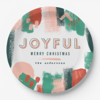 Moderne abstracte rode afbeelding, roze + groene v