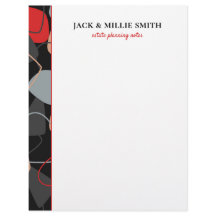 Moderne Abstracte rode, grijze en zwarte belangrij