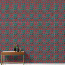 Moderne Abstracte Rode Klaproos Bloemmotief