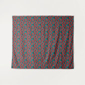 Moderne Abstracte Rode Klaproos Bloemmotief Wandkleed (Voorkant (horizontaal))