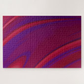 Moderne Abstracte rode Paarse wervelkolom - harde  Legpuzzel (Horizontaal)