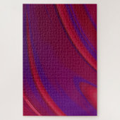 Moderne Abstracte rode Paarse wervelkolom - harde Legpuzzel (Verticaal)