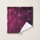 Moderne Abstracte rode pruimenkleur Bad Handdoek (Wasdoekje)