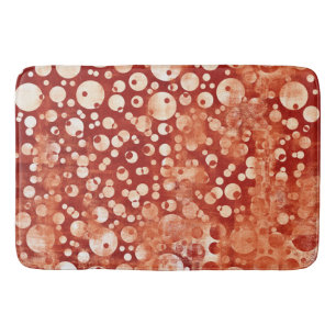 Moderne Abstracte rode rode rode balken gepatterd Badmat