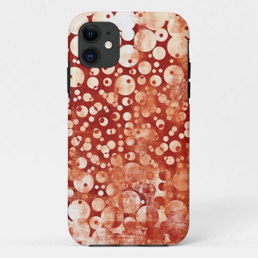 Moderne Abstracte rode rode rode balken gepatterd Case-Mate iPhone Case (Achterkant)