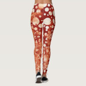Moderne Abstracte rode rode rode balken gepatterd Leggings (Achterkant)