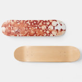 Moderne Abstracte rode rode rode balken gepatterd Persoonlijk Skateboard (Horizontaal)