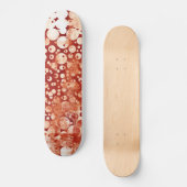 Moderne Abstracte rode rode rode balken gepatterd Persoonlijk Skateboard (Voorkant)