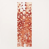 Moderne Abstracte rode rode rode balken gepatterd Yogamat (Voorkant)