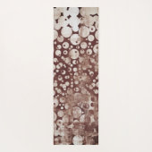 Moderne Abstracte rode rode rode balken gepatterd Yogamat (Achterkant)