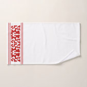 Moderne Abstracte rode vorm kunst Bad Handdoek (Handdoek)