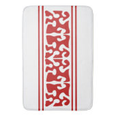 Moderne Abstracte rode vorm kunst Badmat (Voorkant Verticaal)