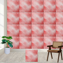 Moderne Abstracte Rode Waterverf Keramische Tegel