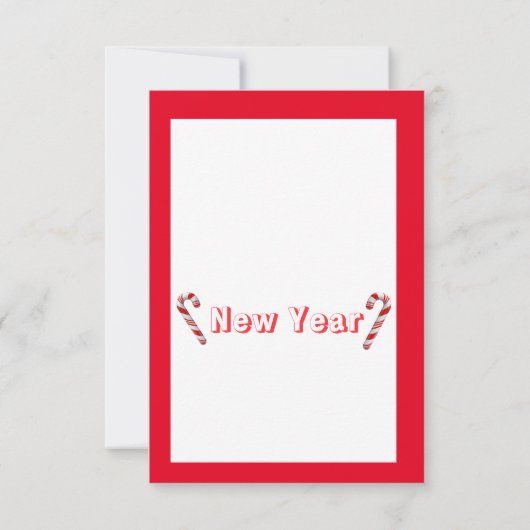 Moderne Abstracte rode-witte kerstkaart (Achterkant)