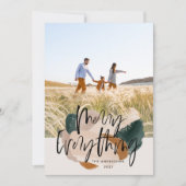 Moderne abstracte roest 1 foto Kerstvakantie Ann Kaart (Voorkant)