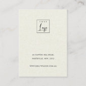 Moderne Abstracte Roest Blush Art Oorbel Display Visitekaartje (Achterkant)