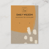 MODERNE ABSTRACTE ROEST SINAASAPPEL KRAFT OORBEL D VISITEKAARTJE (Voorkant)