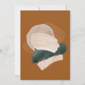 Moderne abstracte roestfoto kerstvakantie aankondiging (Achterkant)