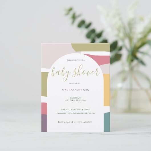 Moderne Abstracte romige zomerkleuren Splash (Staand voorkant)