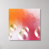 Moderne Abstracte roodgeel Paars roze roze Canvas Afdruk (Voorkant)