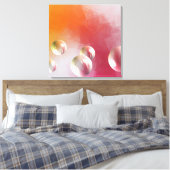 Moderne Abstracte roodgeel Paars roze roze Canvas Afdruk (Insitu (Slaapkamer))