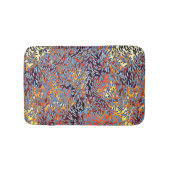 Moderne Abstracte roodgeel zwart Badmat (Voorkant)