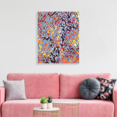 Moderne Abstracte roodgeel zwart Canvas Afdruk (Insitu (Woonkamer))