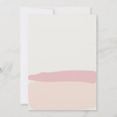 Moderne Abstracte Roos Blush foto Save The Date (Achterkant)