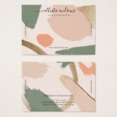 Moderne Abstracte rotondetonen Gold Bracelet displ Visitekaartje (Voorkant /achterkant)