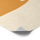 MODERNE ABSTRACTE ROUTEGELLOW ART WELCOMBINATIE POSTER (Hoek)