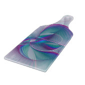 Moderne Abstracte roze blauwe turquoise Fractal Ar Snijplank (Hoek)