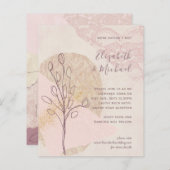 Moderne Abstracte roze brutale goudprijsbinding (Voorkant / Achterkant)