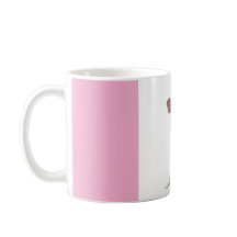 Moderne Abstracte Roze en Witte Persoonlijke Koffi