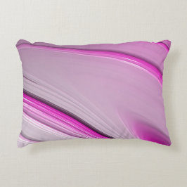 Moderne Abstracte Roze Fractal Accent Kussen