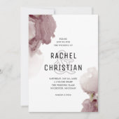 Moderne abstracte roze geode bruiloft kaart (Voorkant)