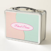 Moderne Abstracte Roze Mint Collectie (Achterkant)